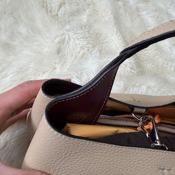 TOD’S APA SACCA Bag in Leather Micro BRAND NEW CREAM COLOR - Picture 15 of 15